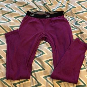 Plum long underwear pants small
